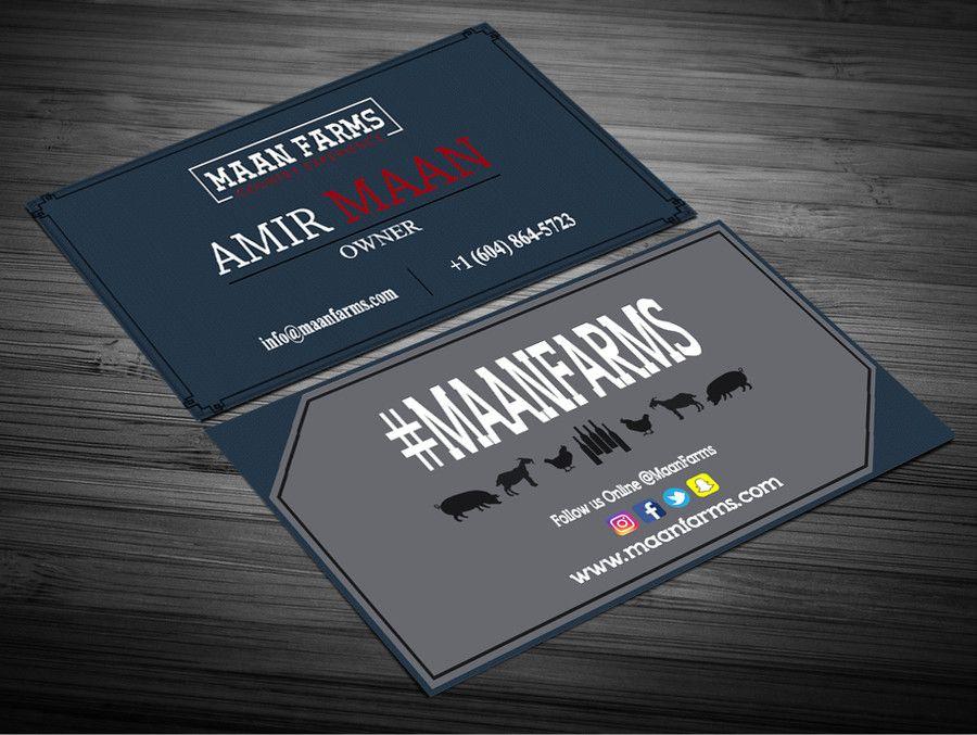 Modern Country Logo - Entry by blueyice12 for Modern Country Business Card