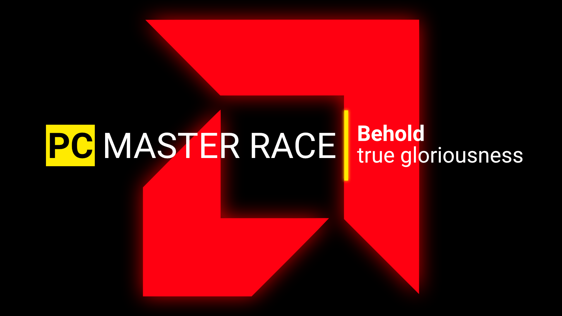 1920X1080 AMD Logo - PCMR with AMD logo : pcmasterrace