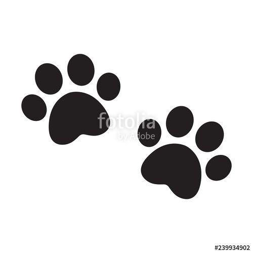Puppy Paw Logo - dog paw vector footprint icon logo french bulldog cat puppy kitten ...