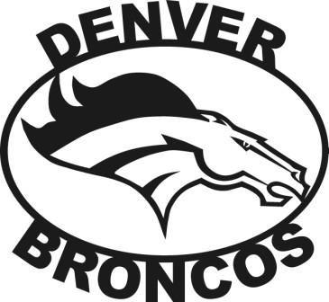 Black and White Broncos Logo - Denver Broncos Black And White Clipart