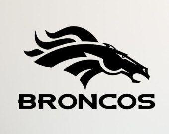 Bronco Logo - Denver broncos decal | Etsy
