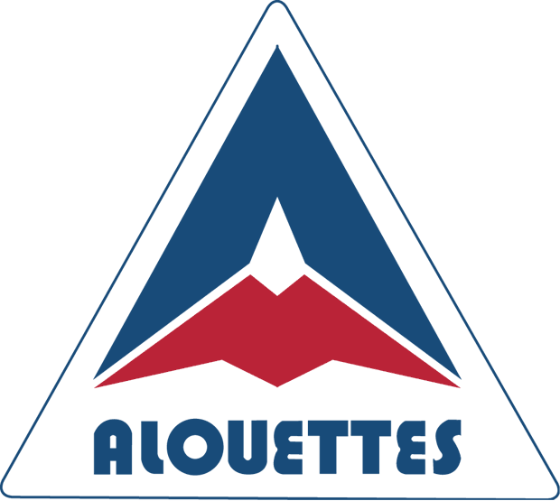 Red Triangle Sports Logo - Montreal Alouettes Primary Logo Football League CFL