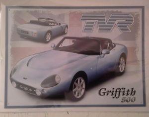 Cool TVR Logo - TVR Griffith 500 Wall Sign- Classic Retro Vintage Style-Cool Gift | eBay