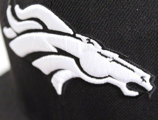 Black and White Broncos Logo - Denver Broncos 9Fifty Snapback Hat Black White Gray Underbrim