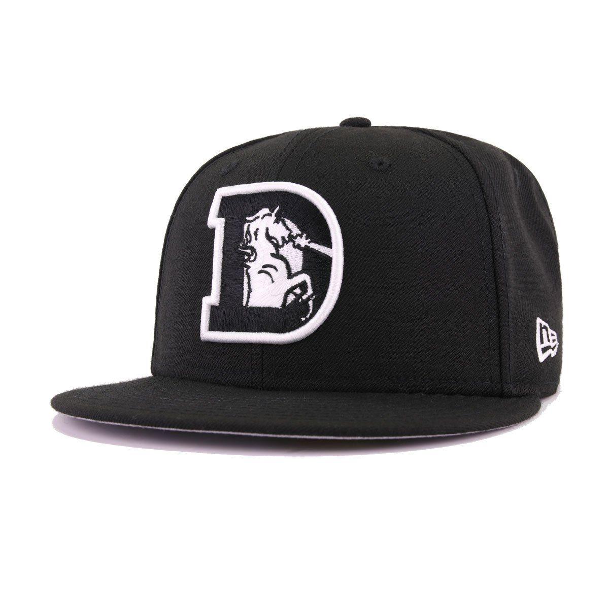 Black and White Broncos Logo - Denver Broncos Historic NFL Logo Black White New Era 59Fifty Fitted