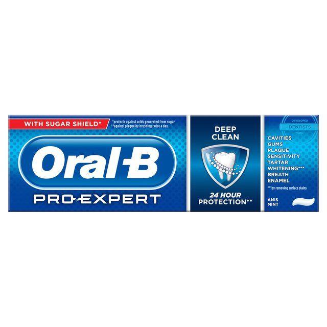 Oral-B Logo - Morrisons: Oral B Pro X Deep Clean Paste 75ml(Product Information)
