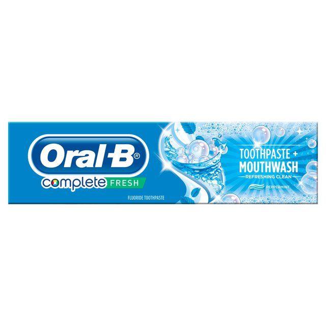 Oral-B Logo - Oral-B Toothpaste Complete Toothpaste & Mouthwash 100ml from Ocado