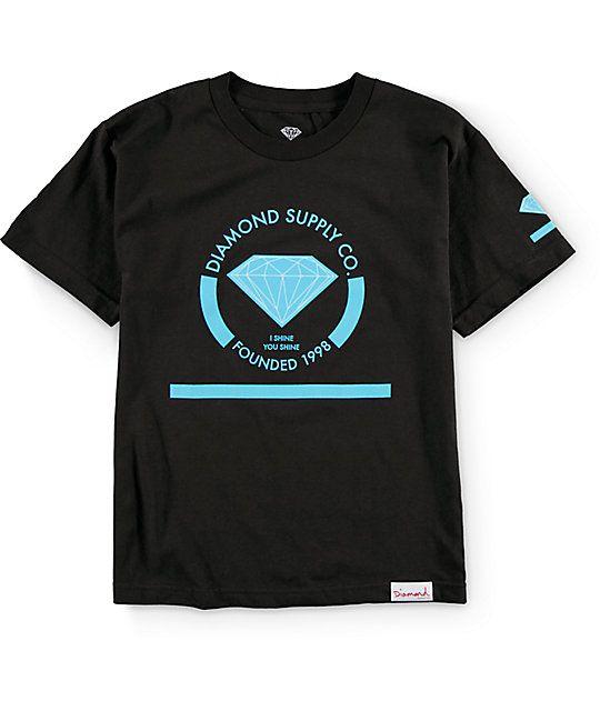 Diamond Clothing Brand Logo - Diamond Supply Co Boys I Shine You Shine T Shirt