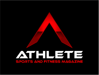 Red Triangle Sports Logo - Athlete (Sports and Fitness Magazine) logo design - 48HoursLogo.com