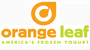 Orange Leaf Frozen Yogurt Logo - Texas ToGo