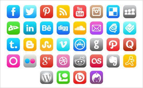 Social App Logo - 35 Best Free Social Media Icons Sets for High Quality Websites