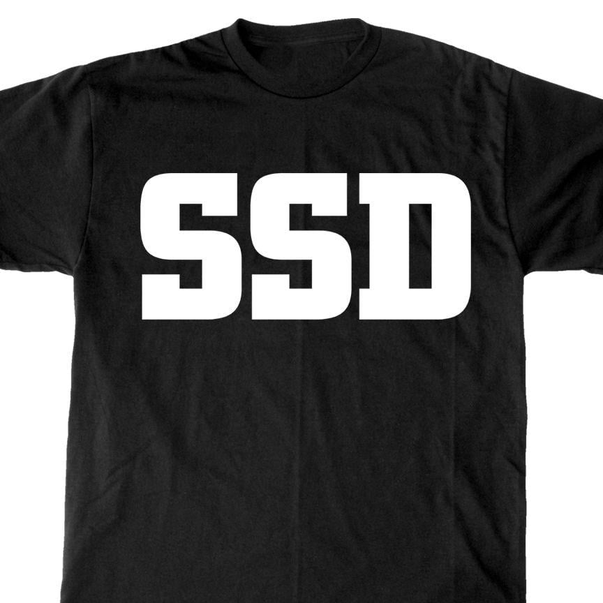 SSD Logo - Buy SSD 'White Logo' T-Shirt at Bridge Nine Records