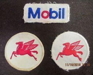 Red-winged Horse Logo - Vintage Mobil Flying Red Pegasus Winged Horse Uniform Shirt Patches