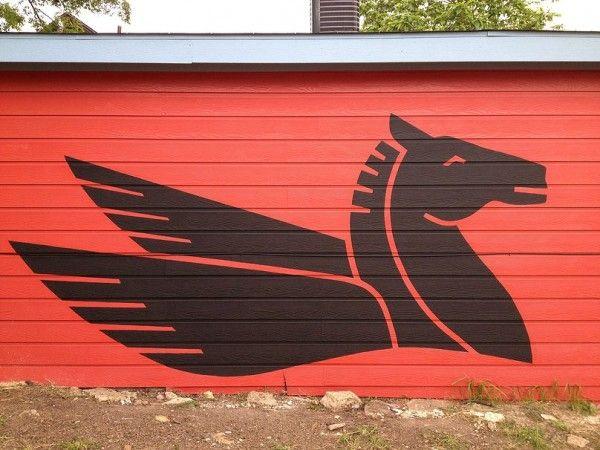 Red-winged Horse Logo - Red Pegasus Comics Vs Exxon