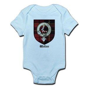 Infa Clan Logo - Clan Wallace Braveheart Scotland William Wallace Baby Clothes