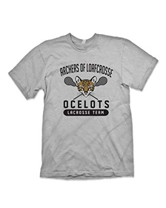 Ocelot Clothing Logo - Archers of Loafcrosse Ocelots T-Shirt: Amazon.co.uk: Clothing
