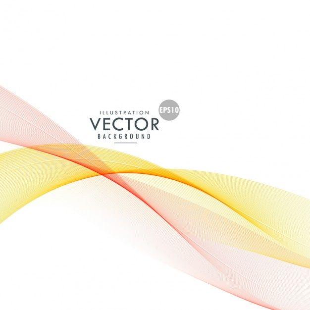 Yellow and Red Waves Logo - Nice background with yellow and red waves Vector