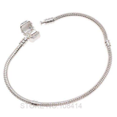 Silver Crown Logo - Fashion European Silver Plated Snake Chain PAN Bracelets & Bangles ...