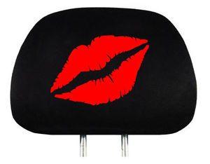 Kiss Mouth Logo - NEW DESIGN LIPS KISS LOGO CAR TRUCK AUTO SEAT HEADREST COVER ...