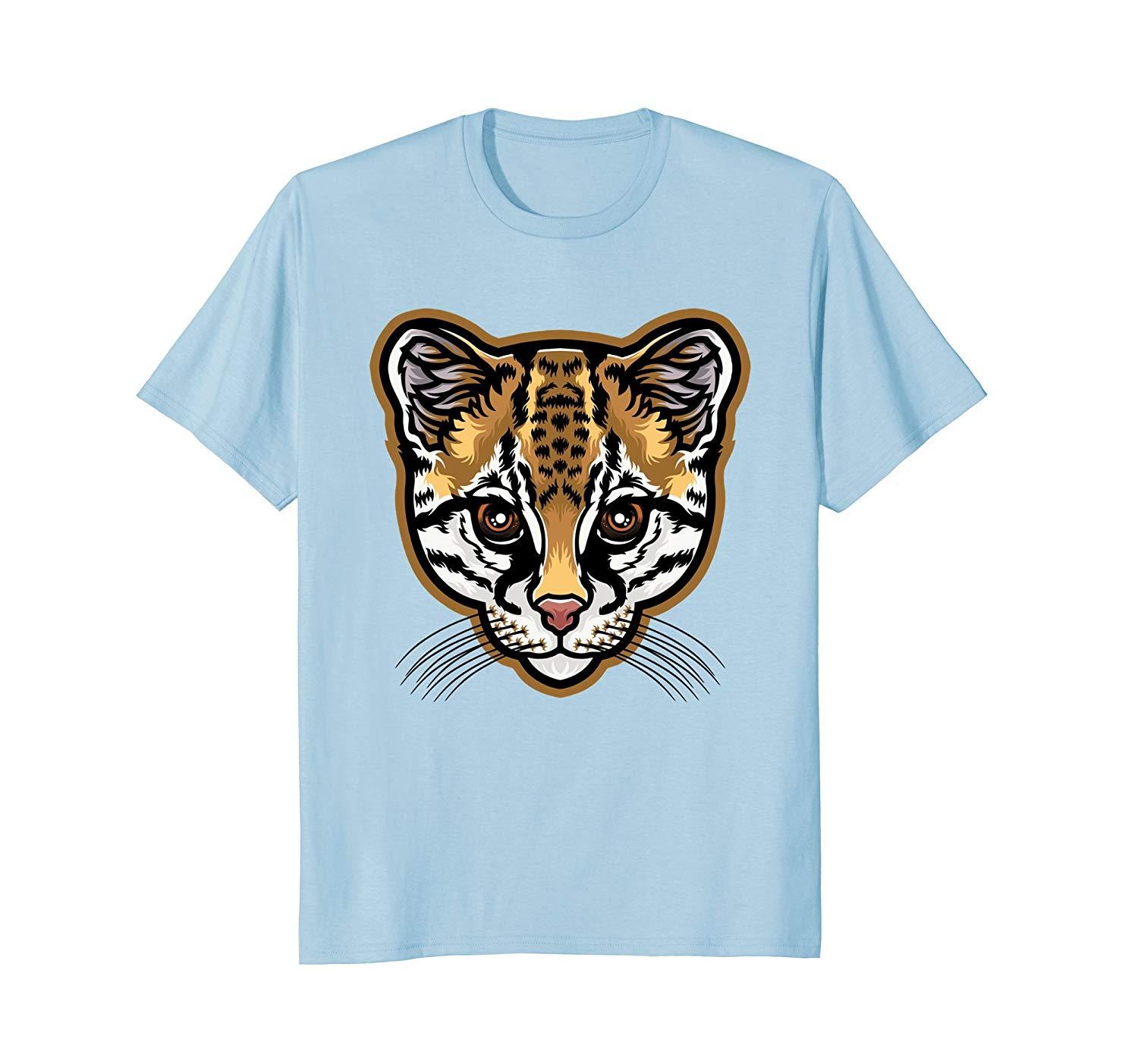 Ocelot Clothing Logo - Ocelot Dwarf Leopard Wild Cat South American Animal T