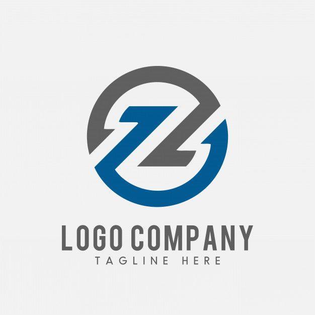 In a Circle with a Blue Z Logo - Letter circle z logo Vector | Premium Download