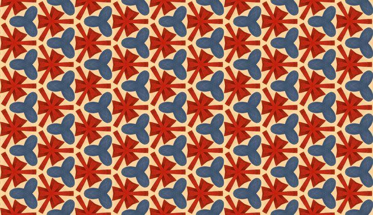 Red and Blue Blobs Logo - Red And Blue Blobs Wallpaper Pattern