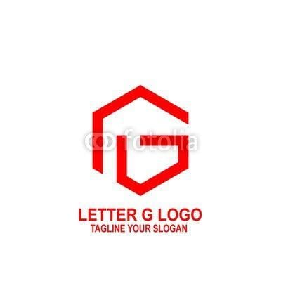 Red Hexagon G Logo - G Letter logo, line hexagon design, vector icons. | Buy Photos | AP ...