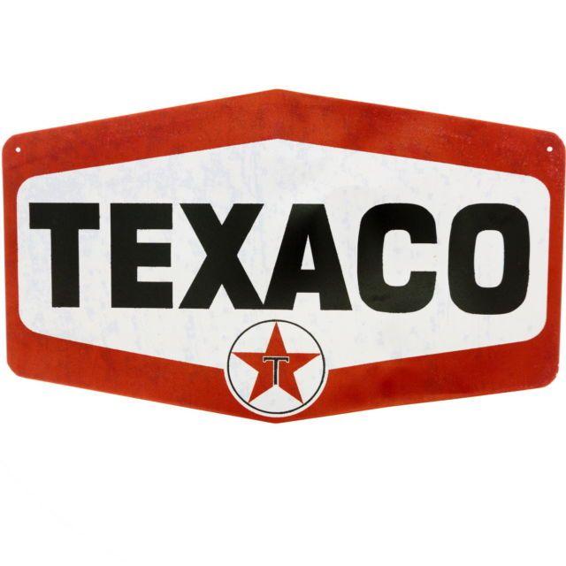 Red Hexagon G Logo - Texaco Hexagon Star Logo Tin Sign Vintage Oil Gas Station Garage