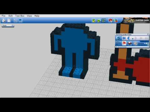 Red and Blue Blobs Logo - How to make Lego Red, Blue, and Yellow Blobs - YouTube