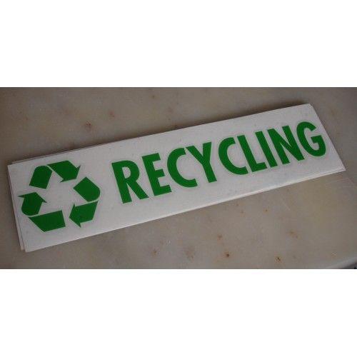 Green Banner Logo - Recycling banner & logo sticker - Green - 215mm