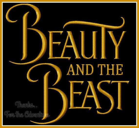 The Beast Logo - Beauty and The Beast Logo Movie Title Wording Digital | Etsy