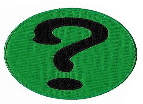 Riddler Logo - The Riddler ? Logo Patch Fully Embroidered Iron/Sew on Badge - 5.75 ...