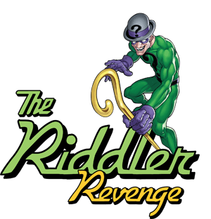 Riddler Logo - The Riddler Revenge Ride | Guide to Six Flags over Texas