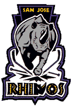 Rhino Sports Logo - San Jose Rhinos Primary Logo - Roller Hockey International (RHI ...