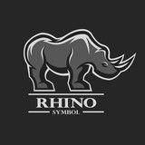 Rino Sports Logo - Rhino sports logo, emblem.