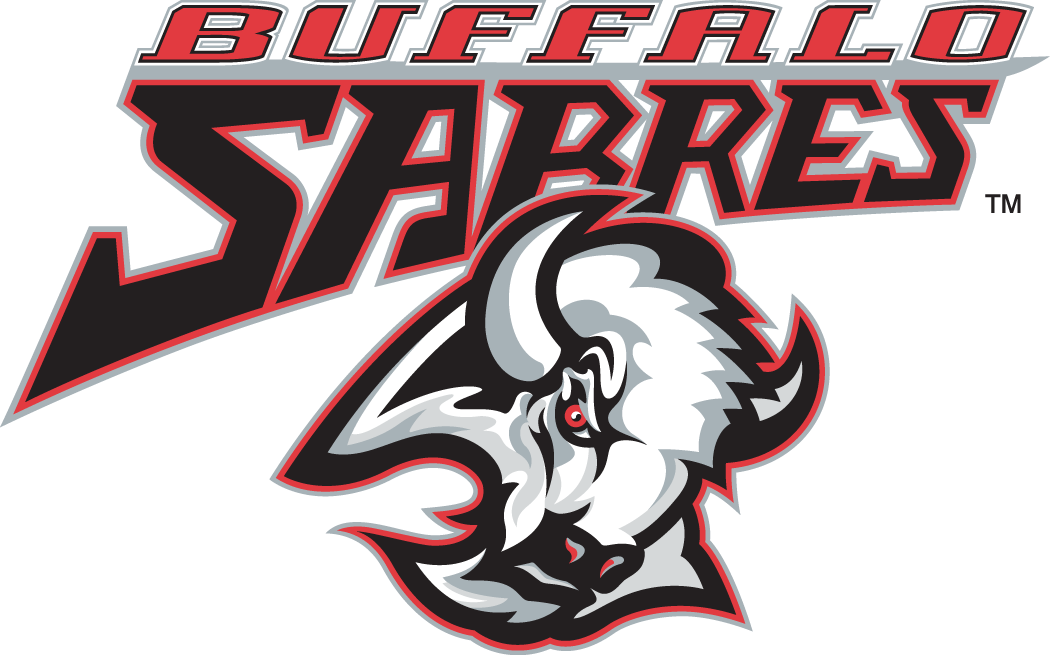 Red and Black Sabres Logo - Buffalo Sabres Wordmark Logo Hockey League (NHL)