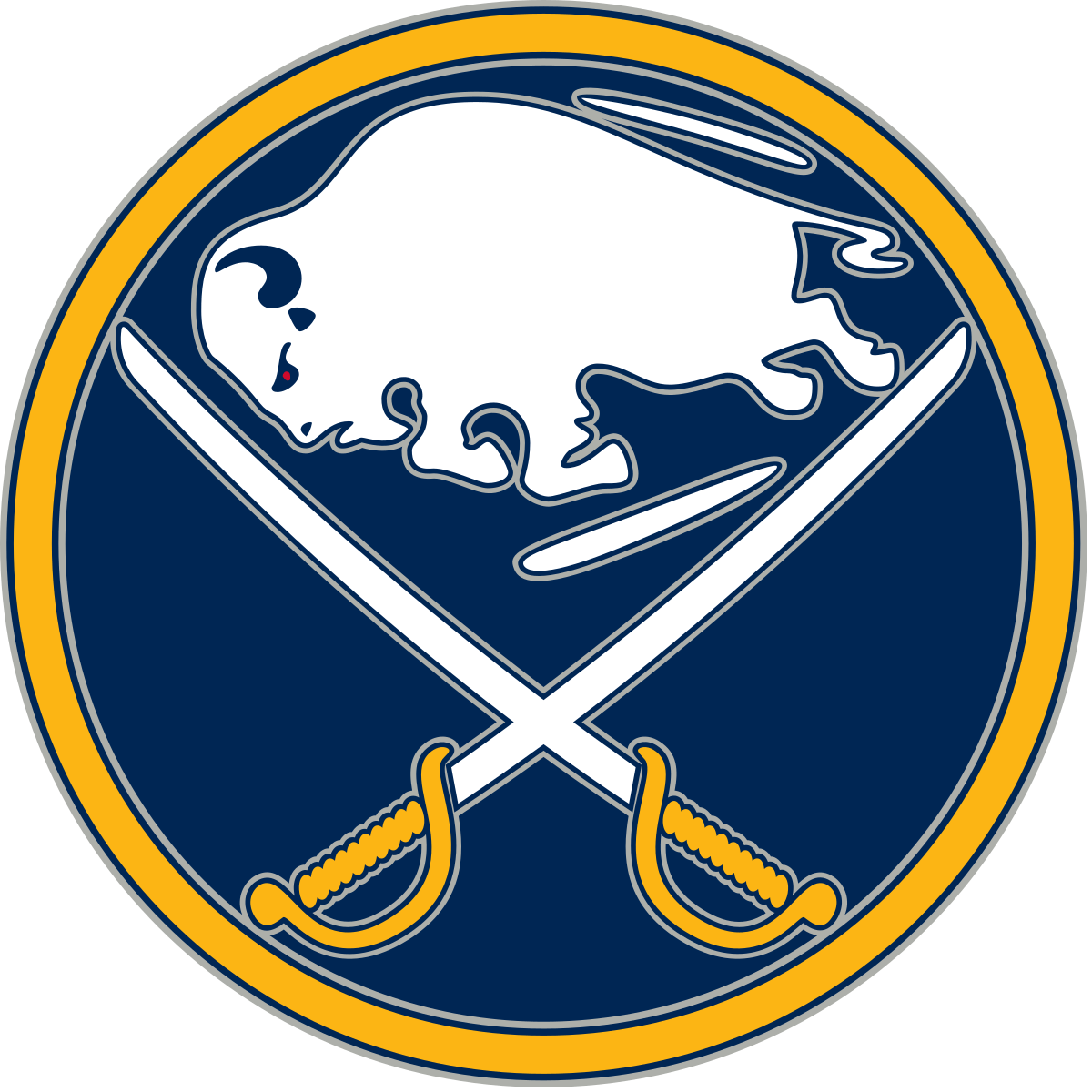 Red and Black Sabres Logo - Buffalo Sabres