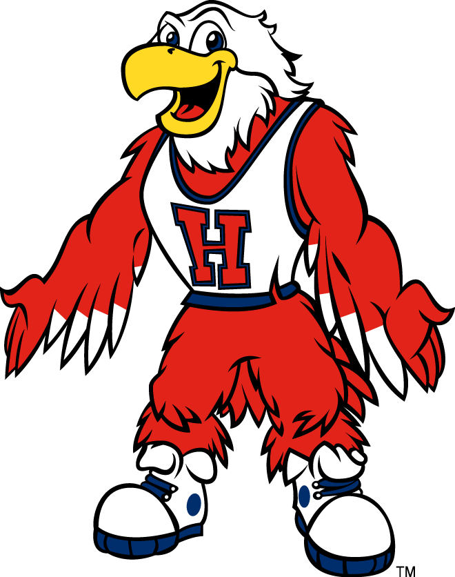 Red Hawk Mascot Logo - Hartford Hawks Mascot Logo - NCAA Division I (d-h) (NCAA d-h ...