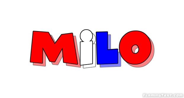 Red Milo Logo - United States of America Logo. Free Logo Design Tool from Flaming Text