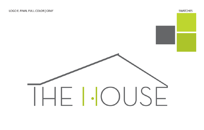 Simple House Logo - The House Studios - Amy M Huber Design