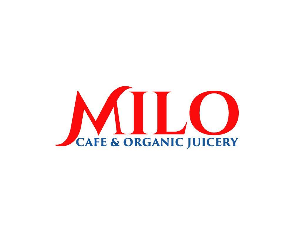 Red Milo Logo - Serious, Modern Logo Design for MILO Cafe & Organic Juicery by ...