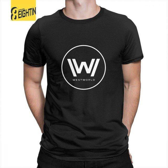 Funny Crew Logo - Westworld Small White Logo Tee Shirt New Movie T Shirts Short ...
