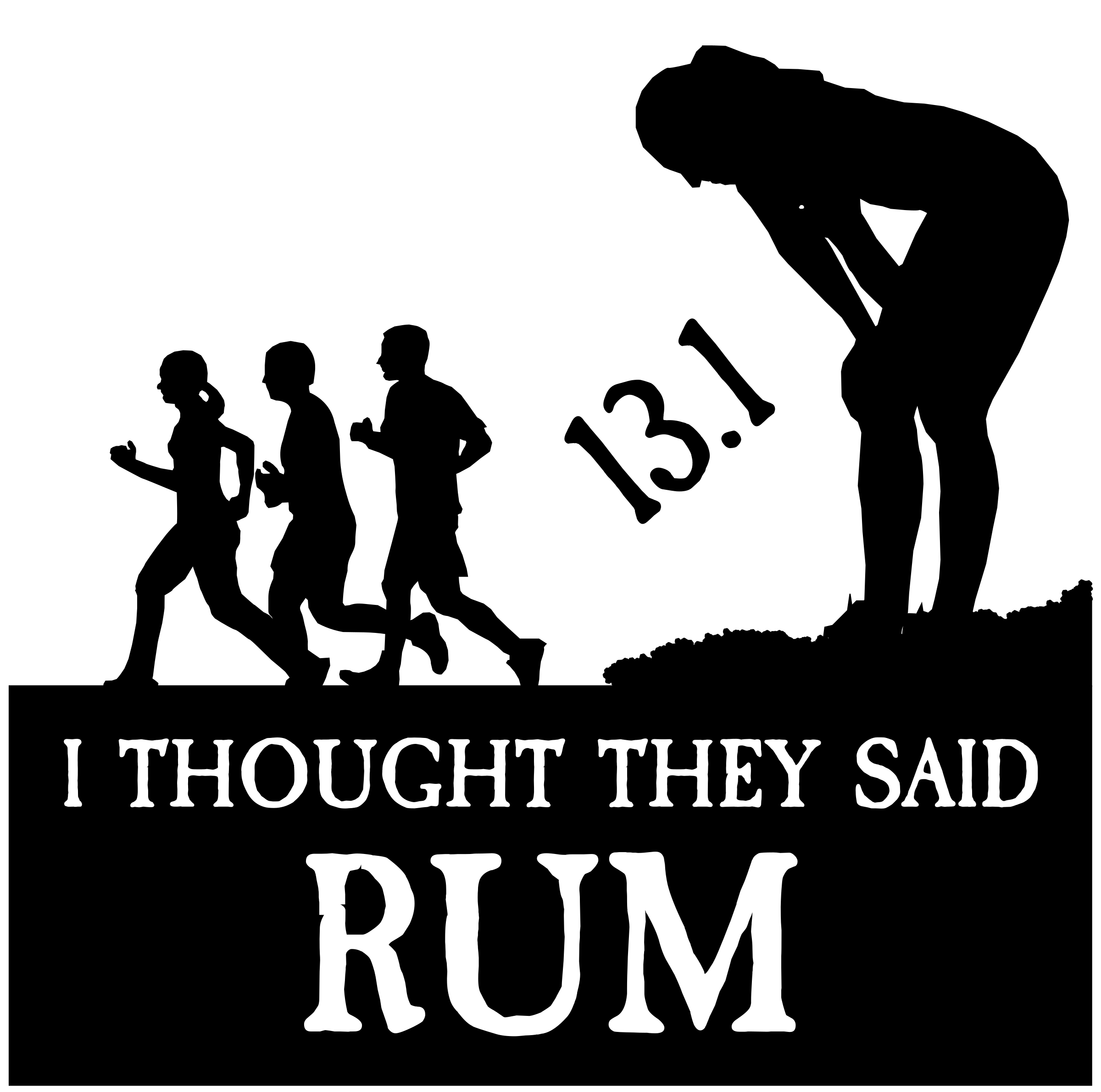 Funny Crew Logo - Clipart - funny running logo