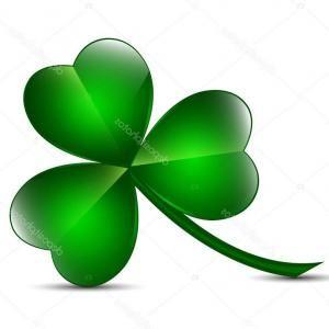 Green Three Leaf Logo - Photostock Vector Saint Patrick S Day Green Three Leaf Clover With ...