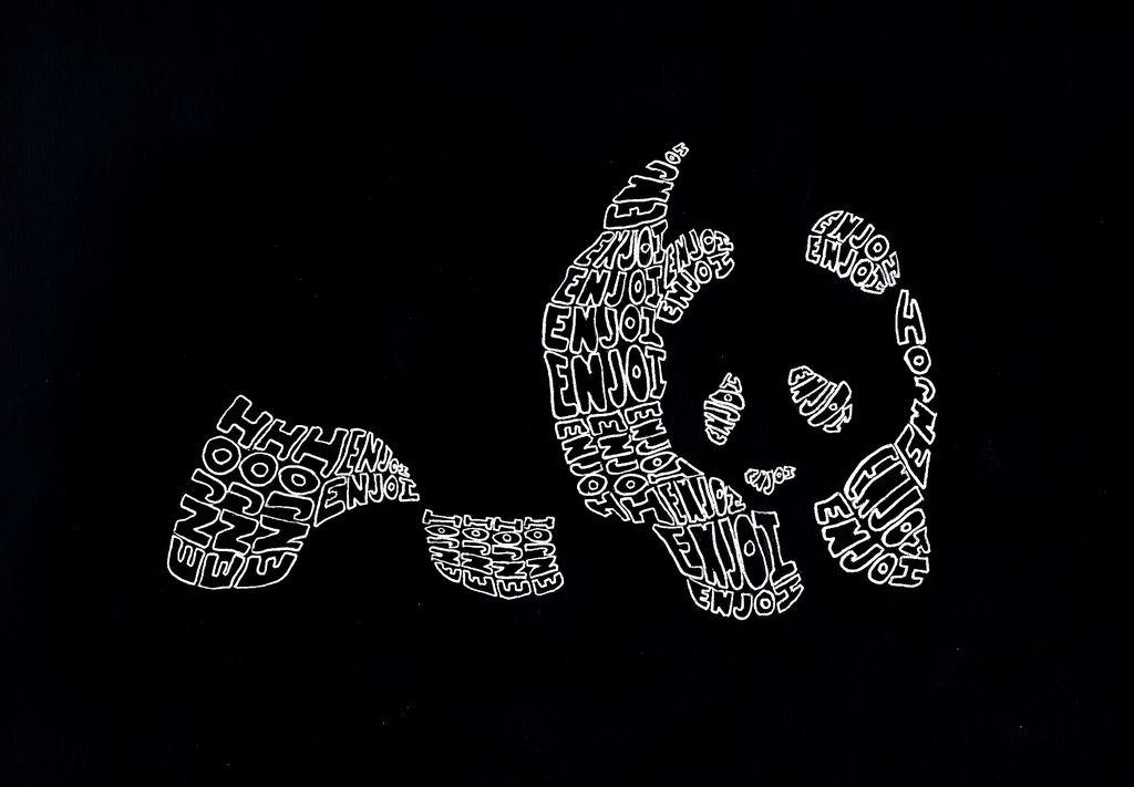 Enjoi Panda Logo - Enjoi Panda | Image of Enjoi logo, constructed using handraw… | Flickr
