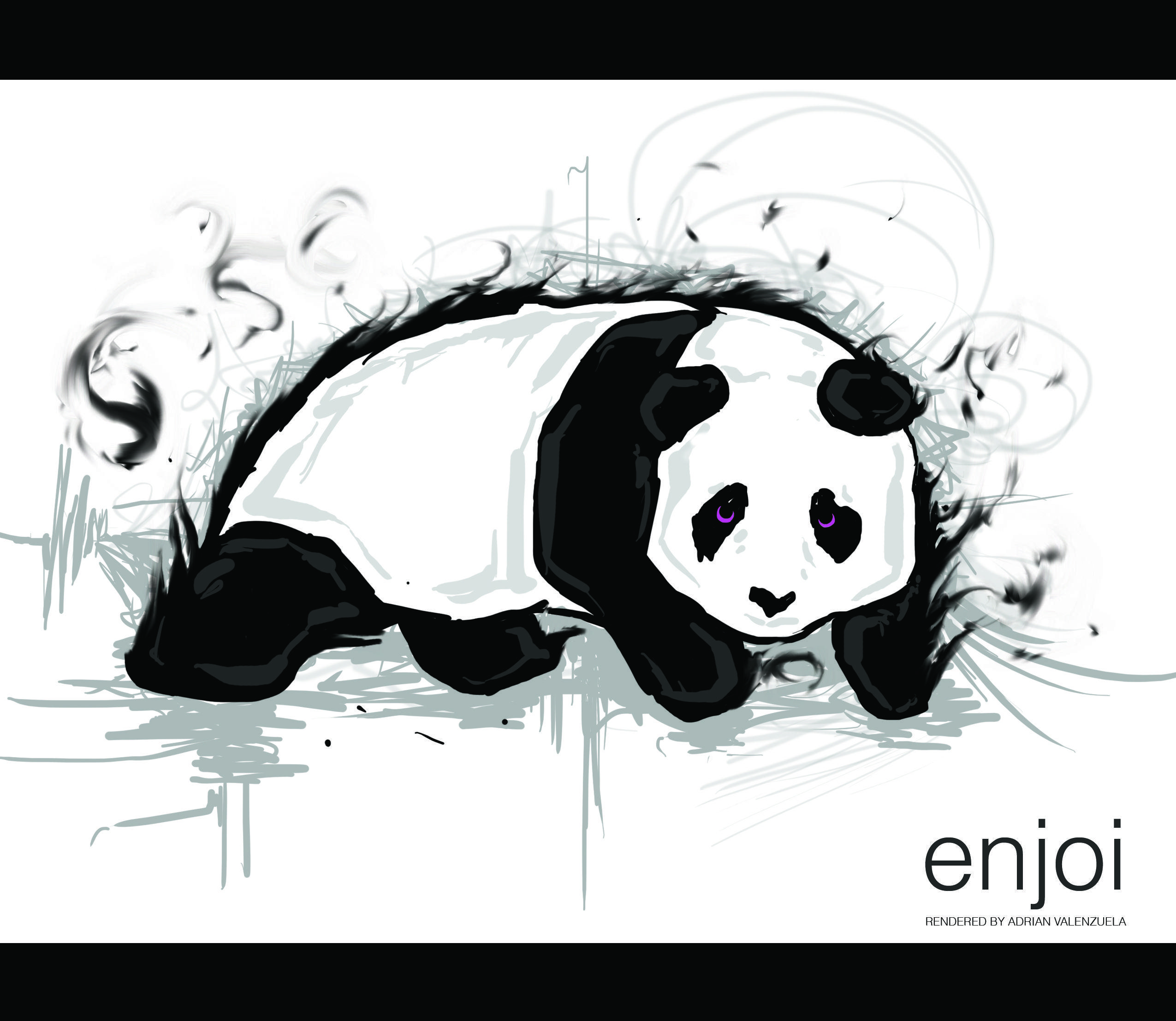 Enjoi Panda Logo - My Rendition of the Enjoi Panda | Adrian Valenz
