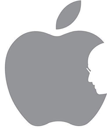 Steve Jobs Logo - Amazon.com: Crawford Graphix Apple Logo with Steve Jobs Face Decal ...