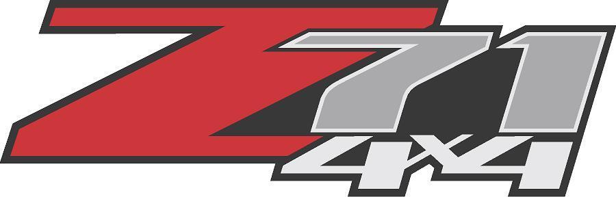 Z71 Logo - Z71 Chevrolet 4X4 Logo in Red Decal - (Set of 2) | eBay