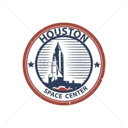 NASA Houston Logo - Free Space Center Houston Stock Vectors