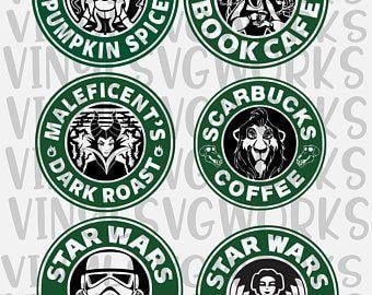 Disney Starbucks Logo - Disney starbucks svg | Etsy